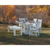 Polywood Nautical Rectangle 37x72 In. Dining Table Recycled Plastic