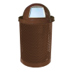 Elite Series 32 Gallon Thermoplastic Polyethylene Coated Trash Can with Top and Liner