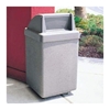  53 Gallon Concrete Trash Receptacle - Scene