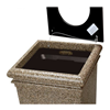 30 Gallon Polymer Concrete Trash Can Portable 