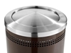 25 Gallon Powder Coated Steel Trash Can with Swivel Top