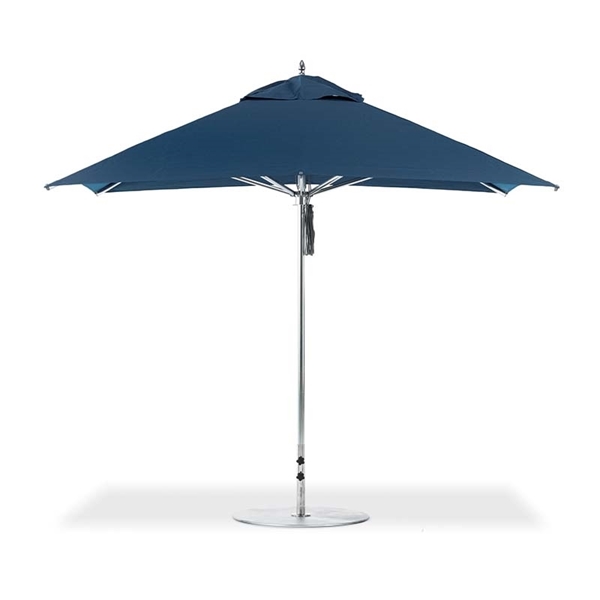 10 ft. Square Premium Center Post Umbrella with Marine Grade Fabric and Aluminum Frame