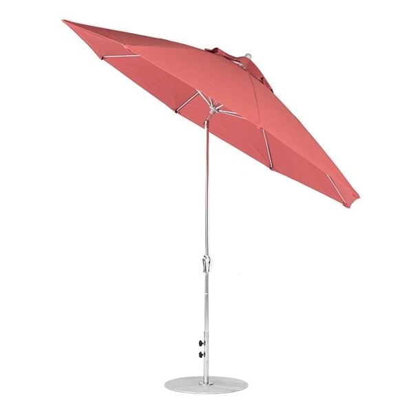 11 Foot Octagonal Fiberglass Auto Tilt Crank Market Umbrella