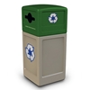 42 Gallon Plastic Recycling Receptacle