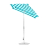 6.5 Ft Square Auto Tilt Crank Lift Fiberglass Market Umbrella
