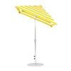 6.5 Ft Square Auto Tilt Crank Lift Fiberglass Market Umbrella