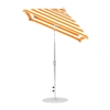 6.5 Ft Square Auto Tilt Crank Lift Fiberglass Market Umbrella