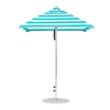 6.5 Foot Square Fiberglass Market Umbrella with Marine Grade Fabric