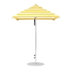 6.5 Foot Square Fiberglass Market Umbrella with Marine Grade Fabric