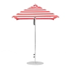 6.5 Foot Square Fiberglass Market Umbrella with Marine Grade Fabric