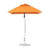 6.5 Foot Square Fiberglass Market Umbrella with Marine Grade Fabric
