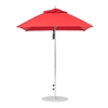 6.5 Foot Square Fiberglass Market Umbrella with Marine Grade Fabric