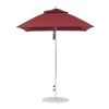 6.5 Foot Square Fiberglass Market Umbrella with Marine Grade Fabric