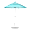 7.5 Foot Octagonal Crank Lift Fiberglass Market Umbrella