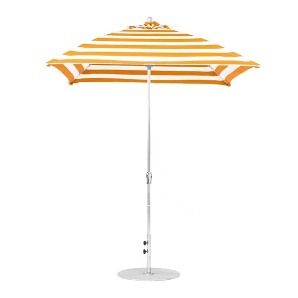 7 ½ ft. Square Fiberglass Market Umbrella with Crank Lift	
