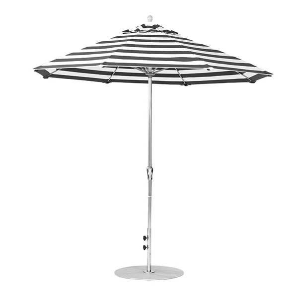 9 Foot Octagonal Fiberglass Crank Lift Market Umbrella