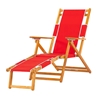 Oak Wood Beach Chair with Footrest