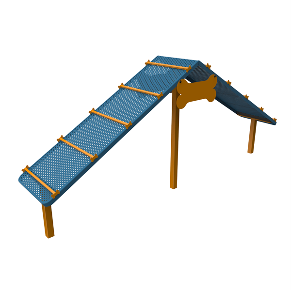 13 Ft. Punched Steel Dog Park Climbing Ramp