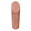 12" Round Concrete Bollard With beveled Top, 315 lbs.