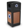 42 Gallon Plastic Recycling Receptacle with Stone Panels