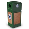 42 Gallon Plastic Recycling Receptacle with Stone Panels