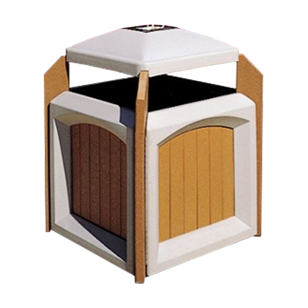 Trash Can Jumbo with Ash Tray 60 Gallon