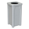 22 Gallon Square Receptacle with Flat Lid
