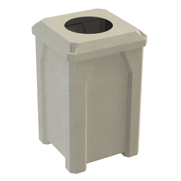 32 Gallon Receptacle with 10” Recycle Lid