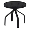 Round Pool and Patio Side Table 18" Round, Mayan Punched Aluminum