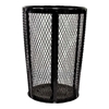 Trash Can Expanded Metal Basket Round 48 Gallon Powder Coated Steel
