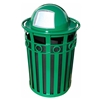 Decorative Trash Receptacle Round 36 Gallon