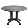 Aquaba 48 In. Round Table - Zinc