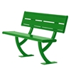 Acadia Steel Bench with Back - 4 Ft. or 6 Ft.