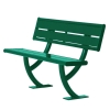 Acadia Steel Bench with Back - 4 Ft. or 6 Ft.