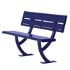 Acadia Steel Bench with Back - 4 Ft. or 6 Ft.