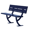 Acadia Steel Bench with Back - 4 Ft. or 6 Ft.