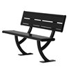 Acadia Steel Bench with Back - 4 Ft. or 6 Ft.