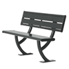 Acadia Steel Bench with Back - 4 Ft. or 6 Ft.