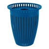 Crown Trash Receptacle 32 Gallon Plastic Coated Tapered with Flared Top