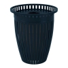 Crown Trash Receptacle 32 Gallon Plastic Coated Tapered with Flared Top