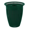 Crown Trash Receptacle 32 Gallon Plastic Coated Tapered with Flared Top