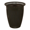 Crown Trash Receptacle 32 Gallon Plastic Coated Tapered with Flared Top