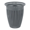 Crown Trash Receptacle 32 Gallon Plastic Coated Tapered with Flared Top