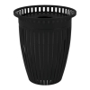 Crown Trash Receptacle 32 Gallon Plastic Coated Tapered with Flared Top