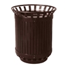 45 Gallon Iron Valley Powder-Coated Strap Steel Trash Can, 340 Lbs.