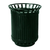 45 Gallon Iron Valley Powder-Coated Strap Steel Trash Can, 340 Lbs.