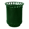 45 Gallon Iron Valley Powder-Coated Strap Steel Trash Can, 340 Lbs.