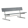 Recycled Plastic Park Bench with Galvanized Steel Frame - 6 or 8 Ft.
