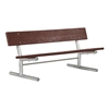 Recycled Plastic Park Bench with Galvanized Steel Frame - 6 or 8 Ft.