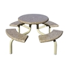 Concrete Picnic Table with Steel Frame
